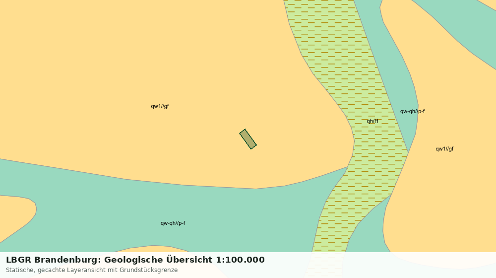 Statische Kartenansicht: LBGR Brandenburg: Geologische Übersicht 1:100.000