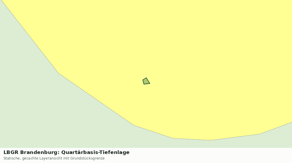 Statische Kartenansicht: LBGR Brandenburg: Quartärbasis-Tiefenlage