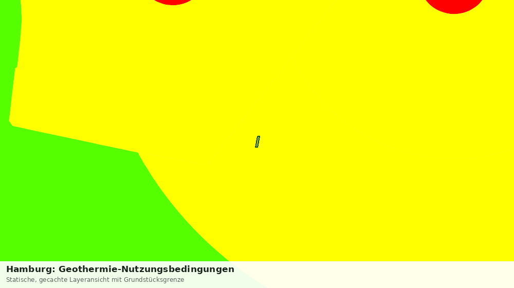 Statische Kartenansicht: Hamburg: Geothermie-Nutzungsbedingungen