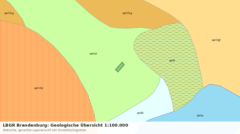 Statische Kartenansicht: LBGR Brandenburg: Geologische Übersicht 1:100.000