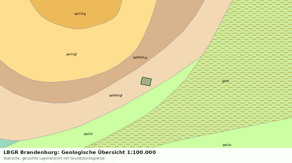 Statische Kartenansicht: LBGR Brandenburg: Geologische Übersicht 1:100.000