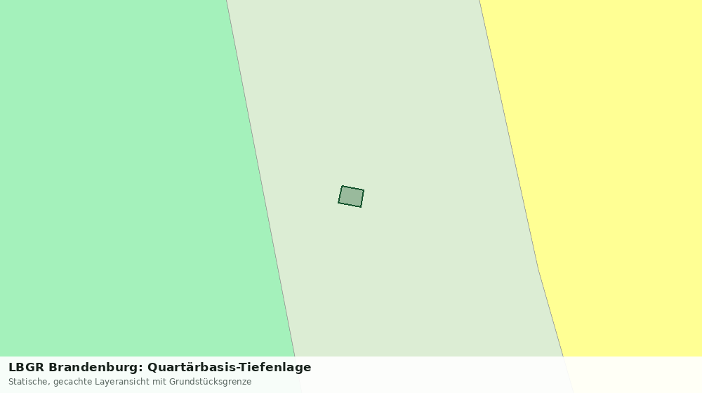 Statische Kartenansicht: LBGR Brandenburg: Quartärbasis-Tiefenlage