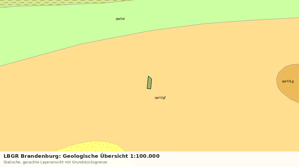 Statische Kartenansicht: LBGR Brandenburg: Geologische Übersicht 1:100.000