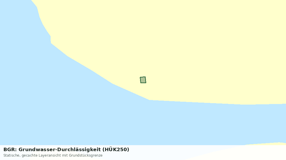 Statische Kartenansicht: BGR: Grundwasser-Durchlässigkeit (HÜK250)
