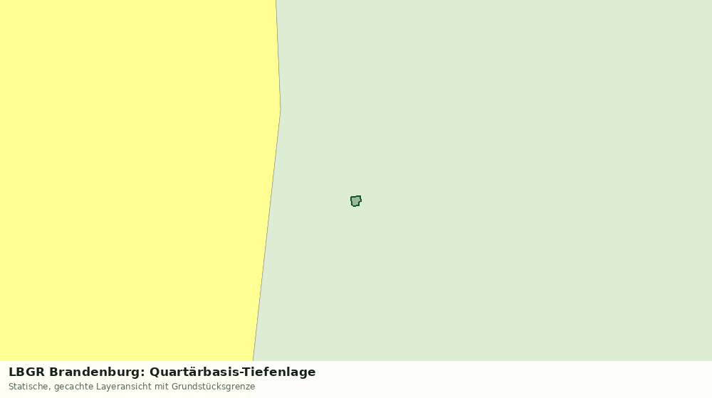 Statische Kartenansicht: LBGR Brandenburg: Quartärbasis-Tiefenlage