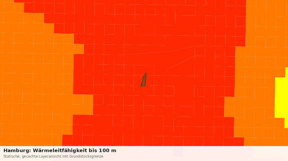 Statische Kartenansicht: Hamburg: Wärmeleitfähigkeit bis 100 m