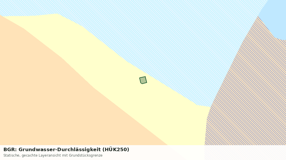 Statische Kartenansicht: BGR: Grundwasser-Durchlässigkeit (HÜK250)