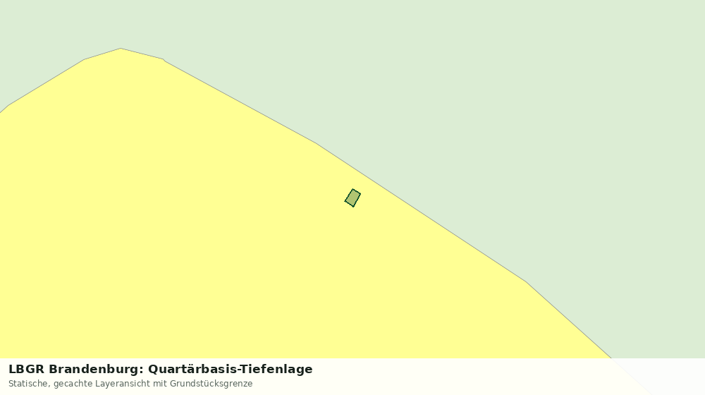 Statische Kartenansicht: LBGR Brandenburg: Quartärbasis-Tiefenlage