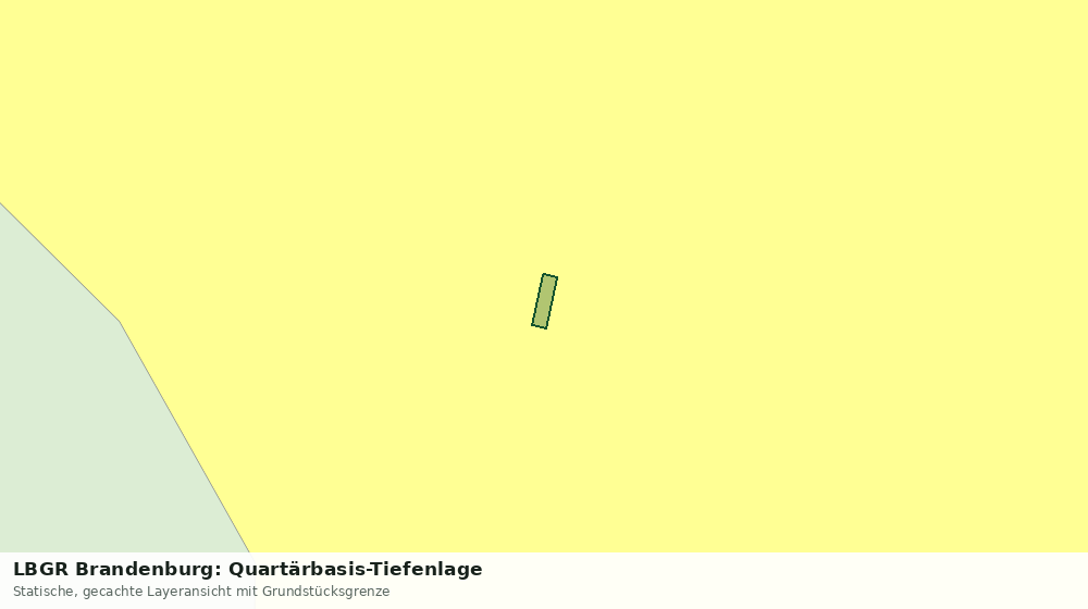 Statische Kartenansicht: LBGR Brandenburg: Quartärbasis-Tiefenlage