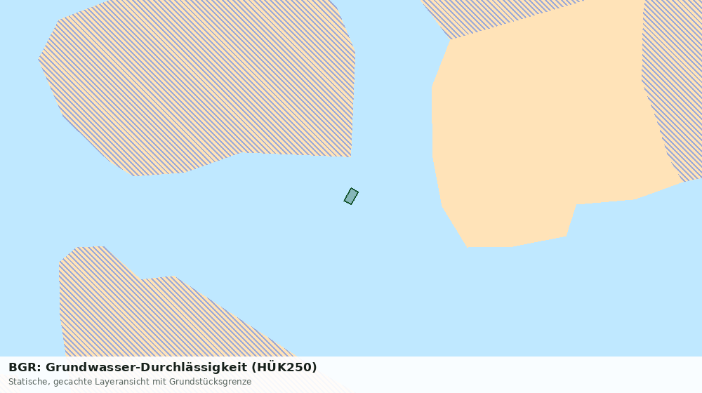 Statische Kartenansicht: BGR: Grundwasser-Durchlässigkeit (HÜK250)