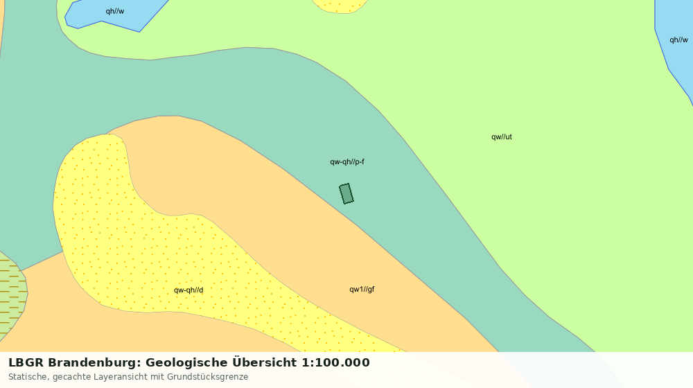 Statische Kartenansicht: LBGR Brandenburg: Geologische Übersicht 1:100.000