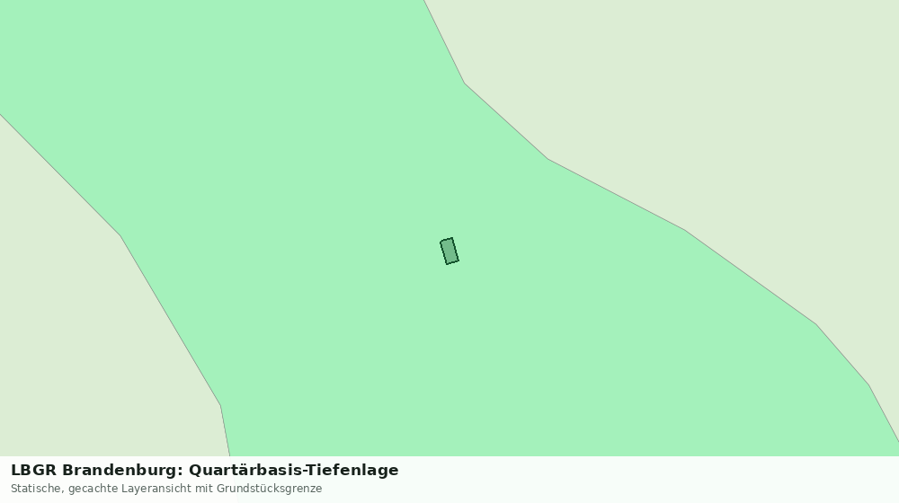 Statische Kartenansicht: LBGR Brandenburg: Quartärbasis-Tiefenlage
