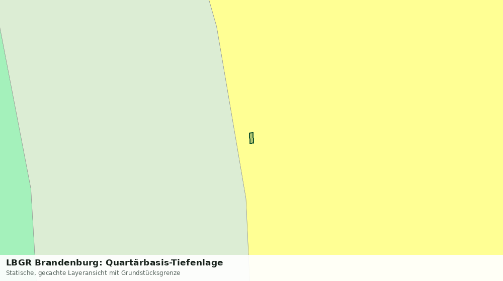 Statische Kartenansicht: LBGR Brandenburg: Quartärbasis-Tiefenlage