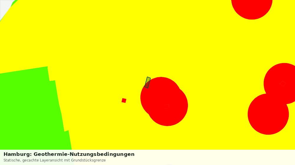 Statische Kartenansicht: Hamburg: Geothermie-Nutzungsbedingungen