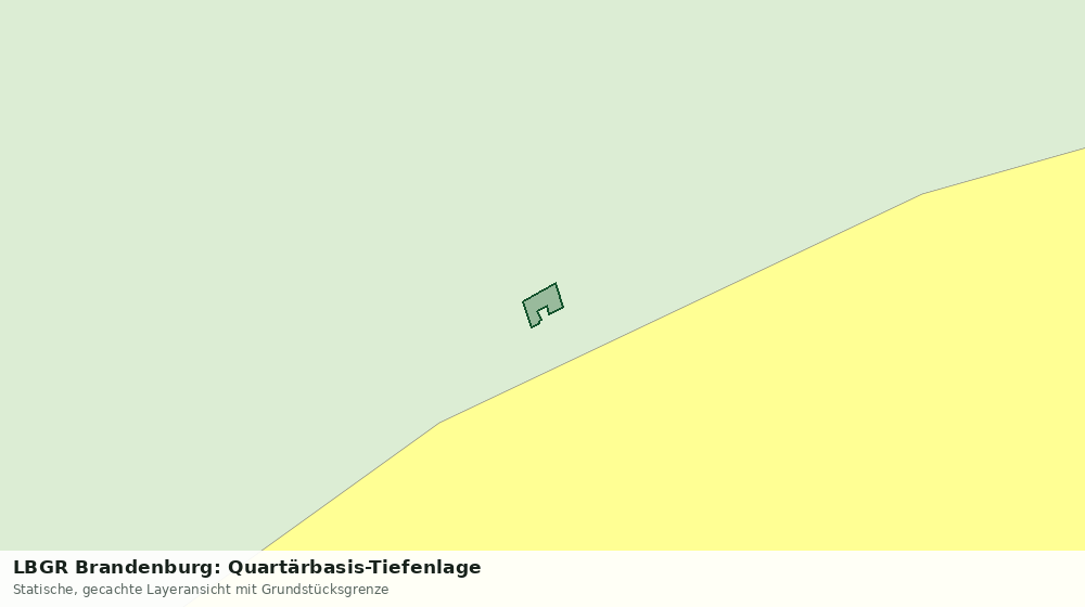 Statische Kartenansicht: LBGR Brandenburg: Quartärbasis-Tiefenlage