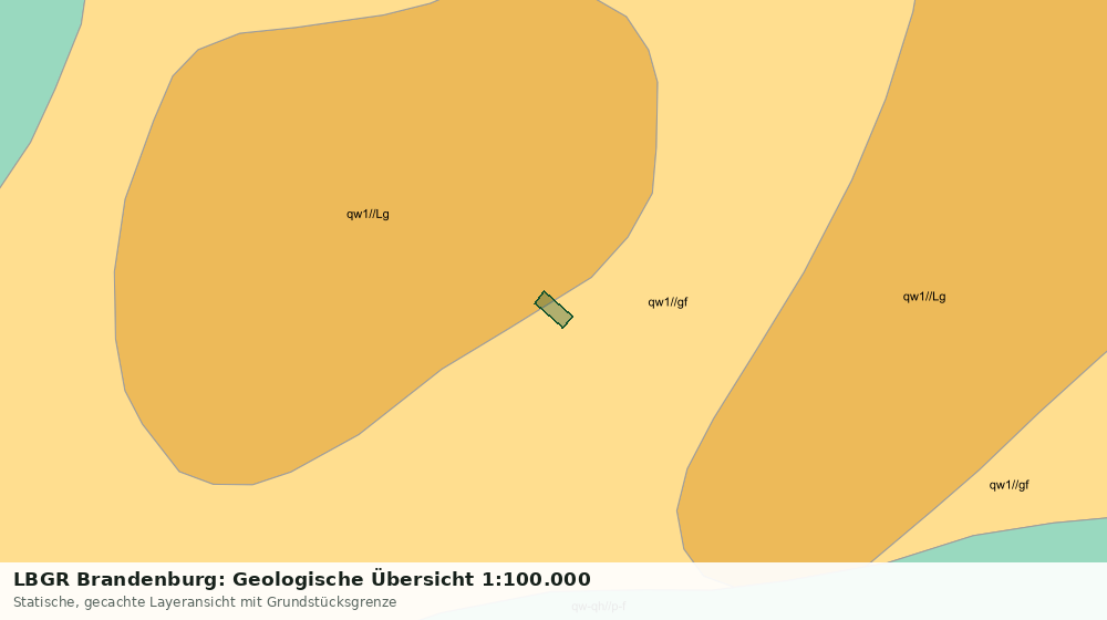 Statische Kartenansicht: LBGR Brandenburg: Geologische Übersicht 1:100.000