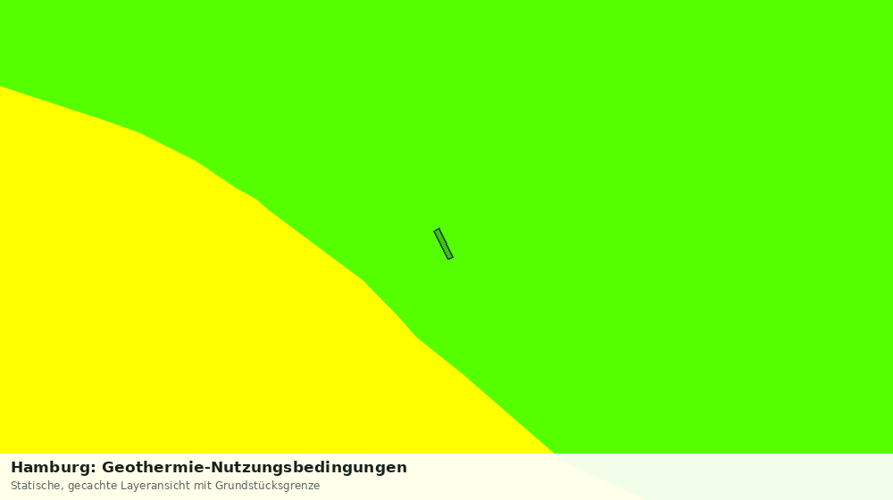 Statische Kartenansicht: Hamburg: Geothermie-Nutzungsbedingungen