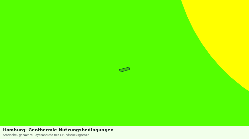 Statische Kartenansicht: Hamburg: Geothermie-Nutzungsbedingungen