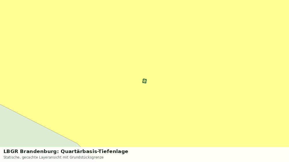 Statische Kartenansicht: LBGR Brandenburg: Quartärbasis-Tiefenlage