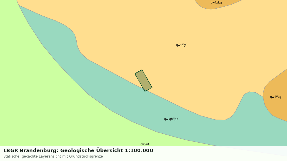 Statische Kartenansicht: LBGR Brandenburg: Geologische Übersicht 1:100.000