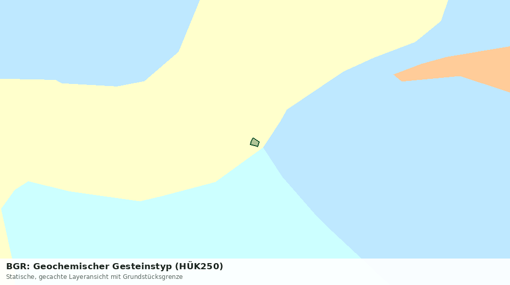 Statische Kartenansicht: BGR: Geochemischer Gesteinstyp (HÜK250)