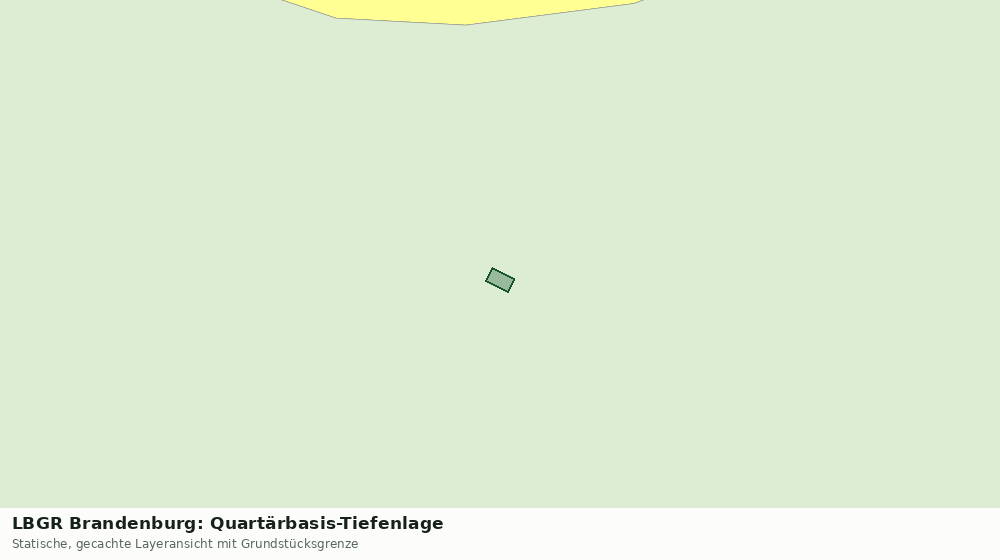 Statische Kartenansicht: LBGR Brandenburg: Quartärbasis-Tiefenlage