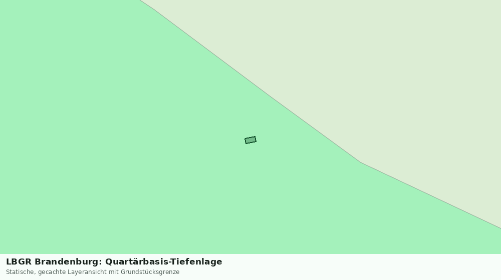 Statische Kartenansicht: LBGR Brandenburg: Quartärbasis-Tiefenlage