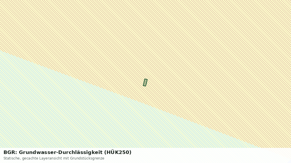 Statische Kartenansicht: BGR: Grundwasser-Durchlässigkeit (HÜK250)