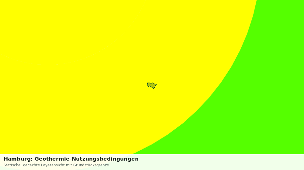 Statische Kartenansicht: Hamburg: Geothermie-Nutzungsbedingungen