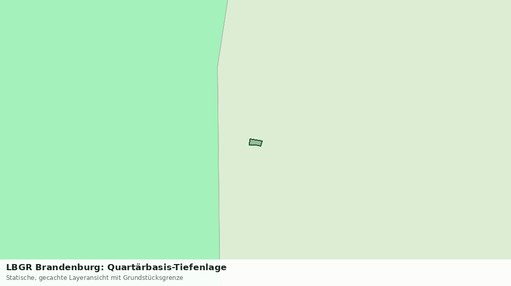 Statische Kartenansicht: LBGR Brandenburg: Quartärbasis-Tiefenlage