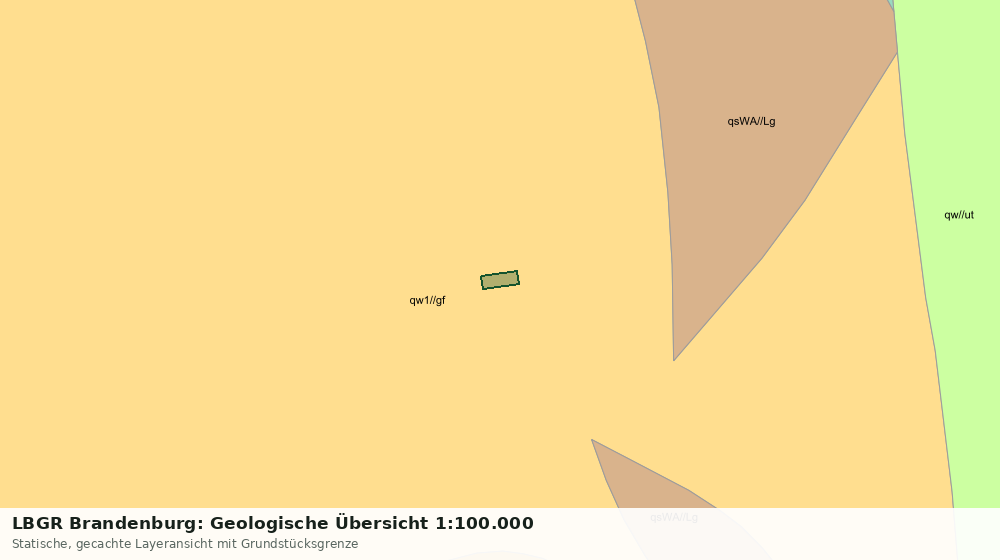 Statische Kartenansicht: LBGR Brandenburg: Geologische Übersicht 1:100.000