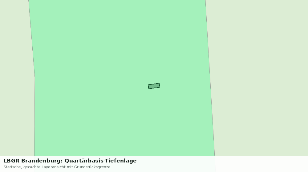 Statische Kartenansicht: LBGR Brandenburg: Quartärbasis-Tiefenlage