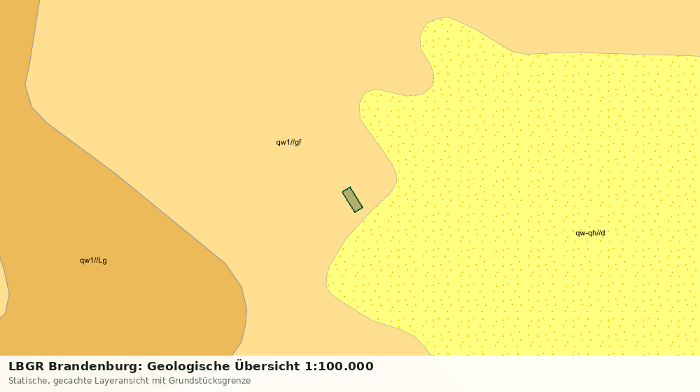 Statische Kartenansicht: LBGR Brandenburg: Geologische Übersicht 1:100.000