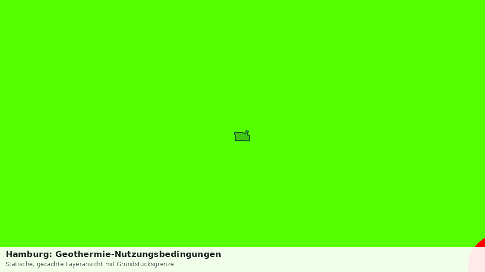 Statische Kartenansicht: Hamburg: Geothermie-Nutzungsbedingungen