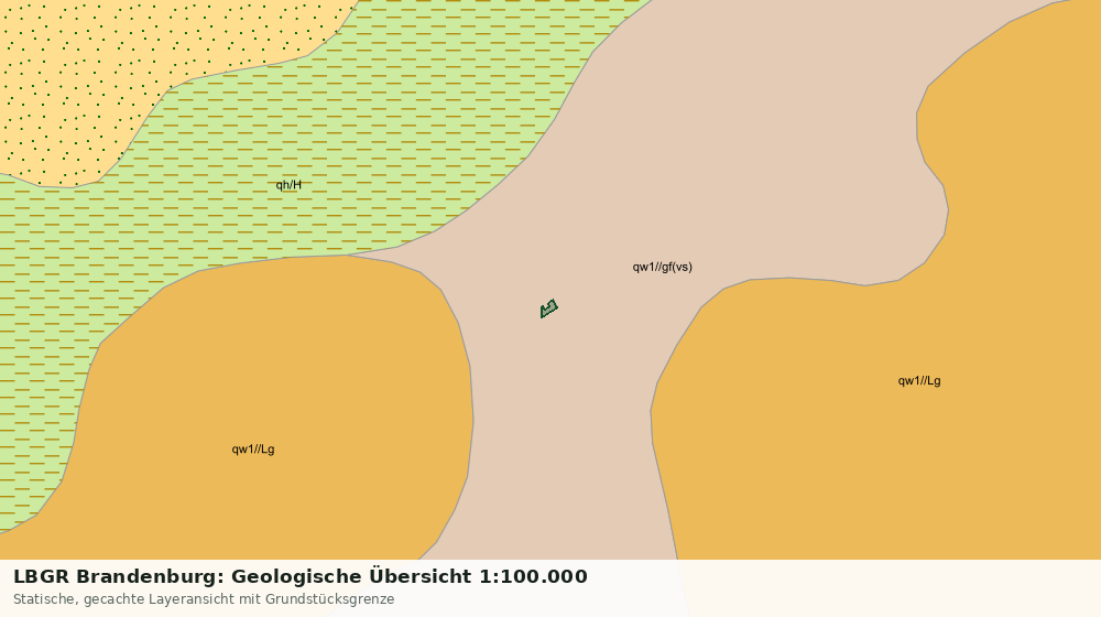 Statische Kartenansicht: LBGR Brandenburg: Geologische Übersicht 1:100.000