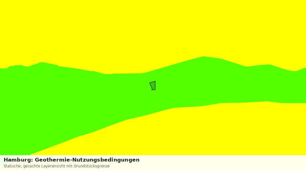 Statische Kartenansicht: Hamburg: Geothermie-Nutzungsbedingungen