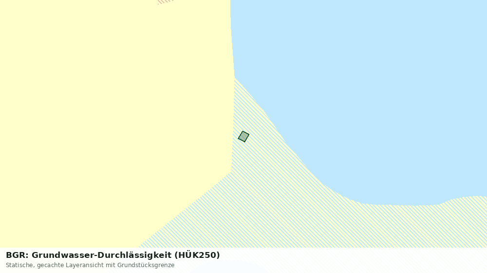 Statische Kartenansicht: BGR: Grundwasser-Durchlässigkeit (HÜK250)
