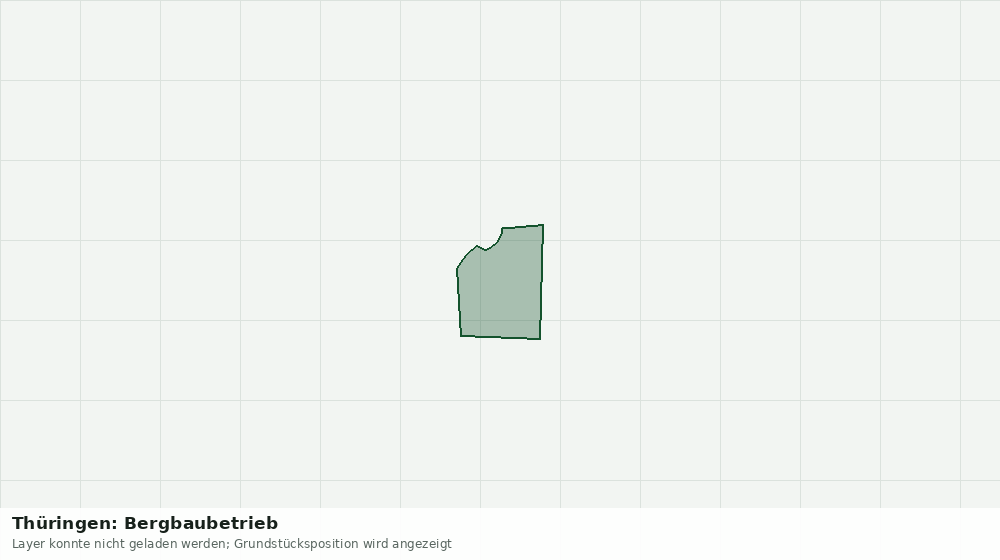 Statische Kartenansicht: Thüringen: Bergbaubetrieb
