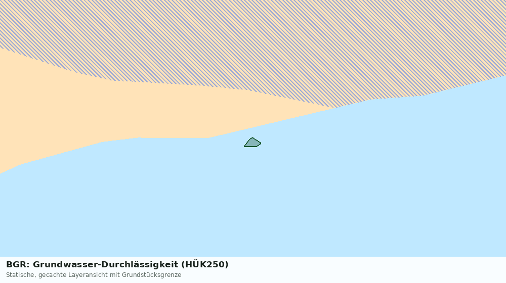 Statische Kartenansicht: BGR: Grundwasser-Durchlässigkeit (HÜK250)
