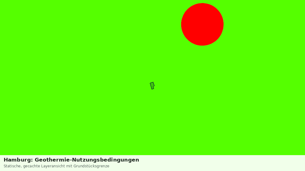 Statische Kartenansicht: Hamburg: Geothermie-Nutzungsbedingungen
