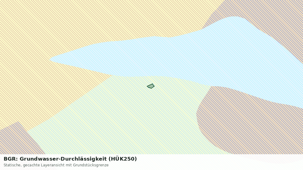 Statische Kartenansicht: BGR: Grundwasser-Durchlässigkeit (HÜK250)