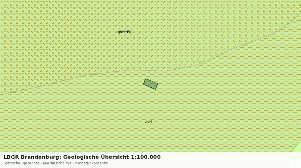 Statische Kartenansicht: LBGR Brandenburg: Geologische Übersicht 1:100.000