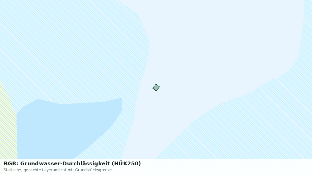 Statische Kartenansicht: BGR: Grundwasser-Durchlässigkeit (HÜK250)