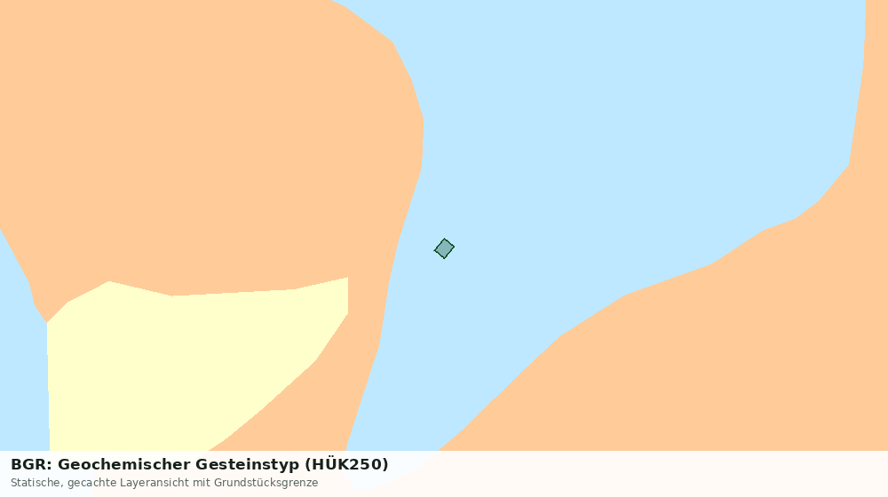 Statische Kartenansicht: BGR: Geochemischer Gesteinstyp (HÜK250)
