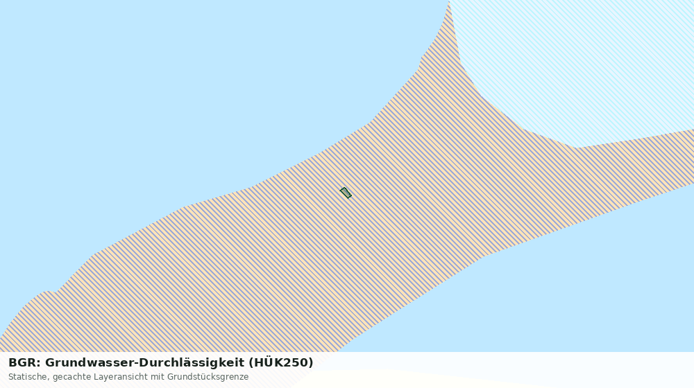 Statische Kartenansicht: BGR: Grundwasser-Durchlässigkeit (HÜK250)