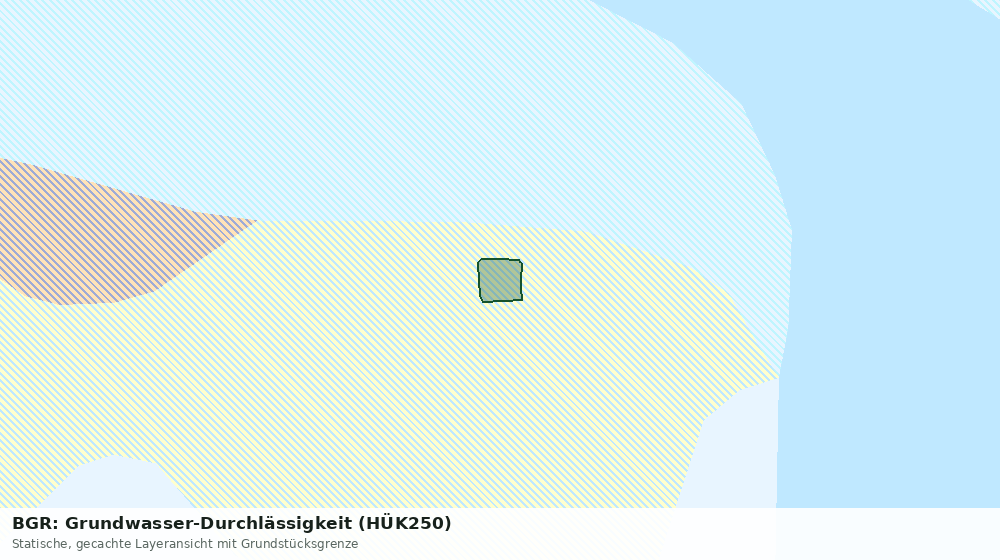 Statische Kartenansicht: BGR: Grundwasser-Durchlässigkeit (HÜK250)
