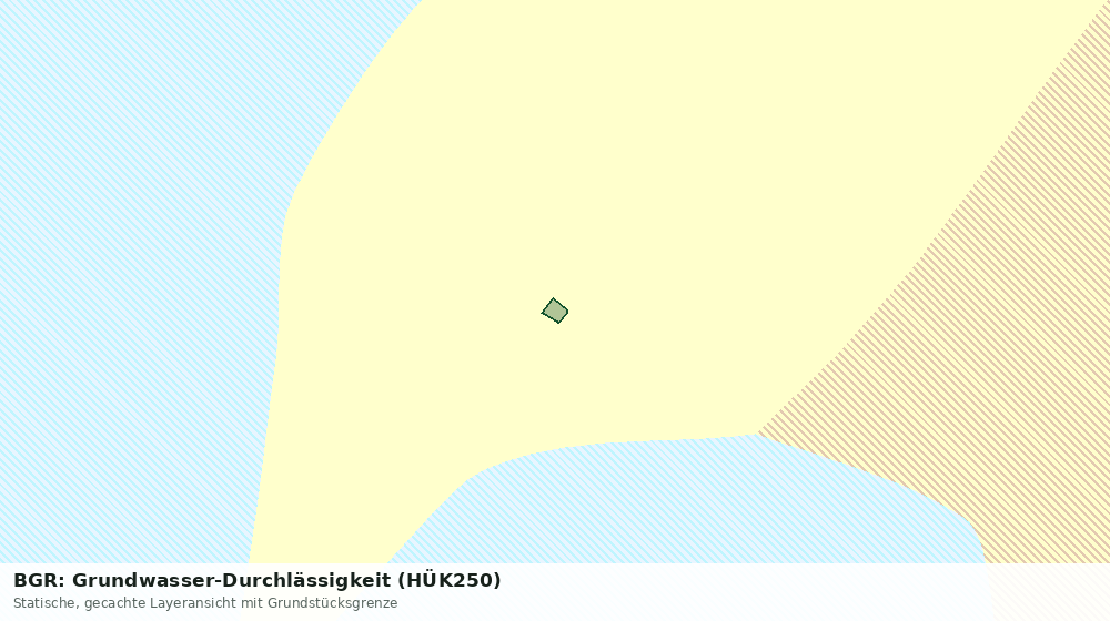 Statische Kartenansicht: BGR: Grundwasser-Durchlässigkeit (HÜK250)