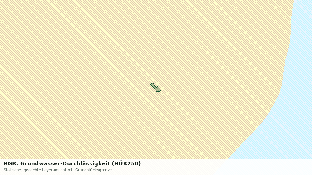 Statische Kartenansicht: BGR: Grundwasser-Durchlässigkeit (HÜK250)