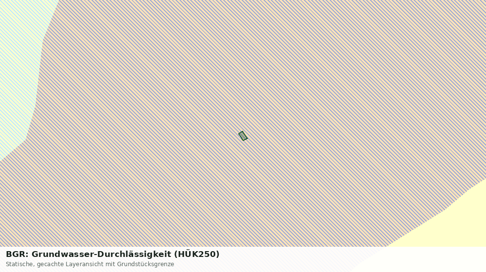 Statische Kartenansicht: BGR: Grundwasser-Durchlässigkeit (HÜK250)