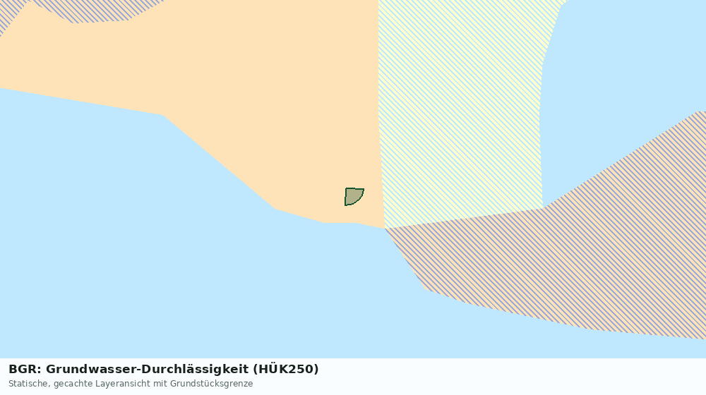 Statische Kartenansicht: BGR: Grundwasser-Durchlässigkeit (HÜK250)